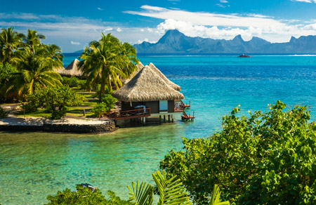 A hut on water